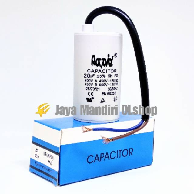 20uf Round Water Pump Capacitor Capasitor Shopee Malaysia