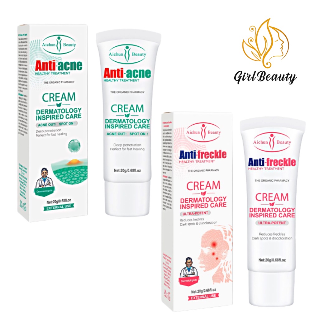 AICHUN BEAUTY DERMATOLOGY INSPIRED CARE ANTI FRECKLE / ANTI ACNE CREAM