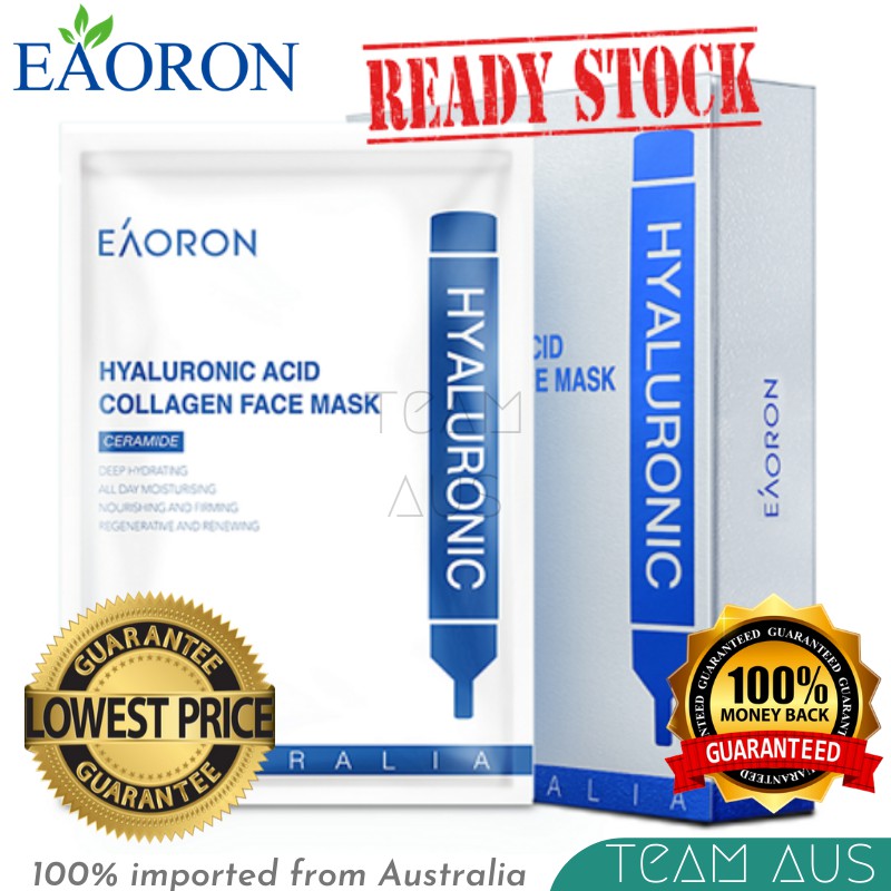EAORON Hyaluronic Acid Collagen Face Mask (5 pcs) Shopee Malaysia