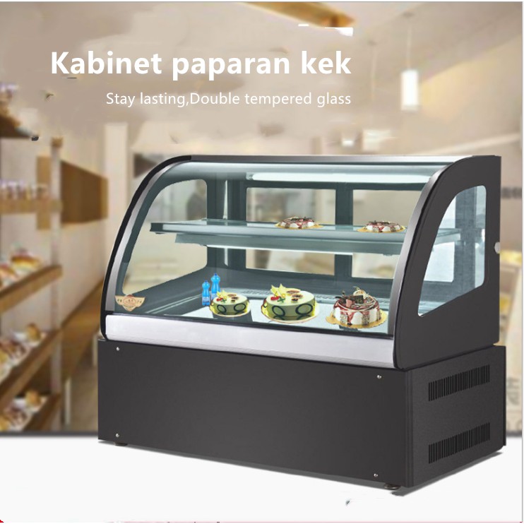 Glass Chiller Cake Showcase 120cm tabletop Shopee Malaysia