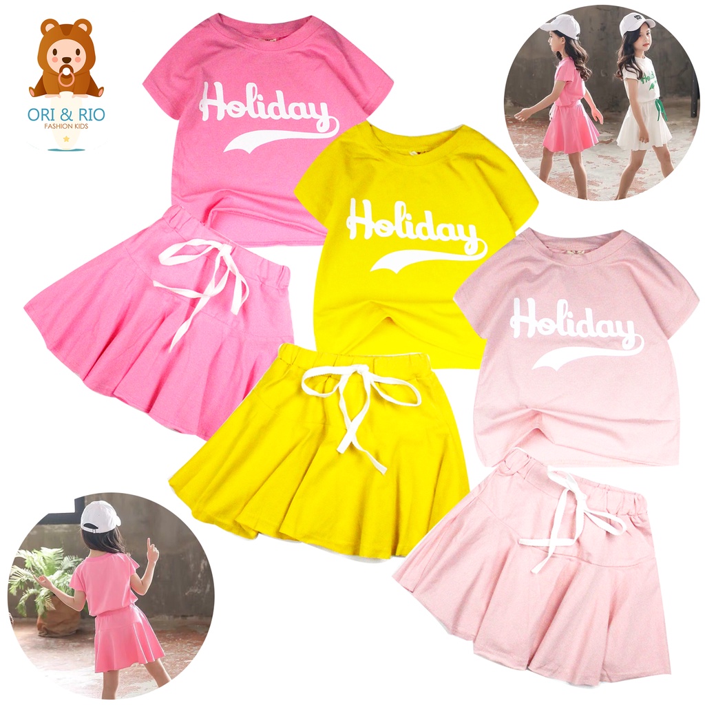 Set For Girls Going To School Shirt And Skirt 3 Years Old To 9 Years