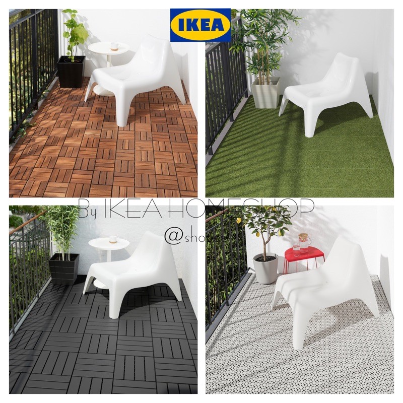 IKEA RUNNEN / ALTAPPEN (9 Pcs) Solid Floor Decking Outdoor flooring
