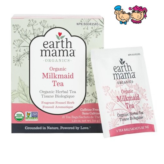 Earth Mama 100 Organic Milkmaid Nursing Tea (16 Bags) Breastmilk