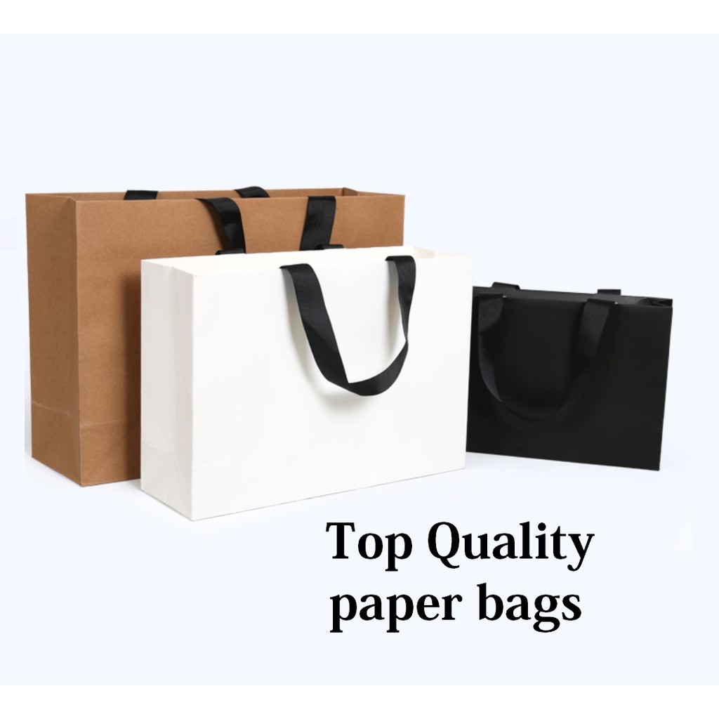 Paper Bags wholesale/ paper container/ handle paper box/ carry bag craft bag shopping white bag