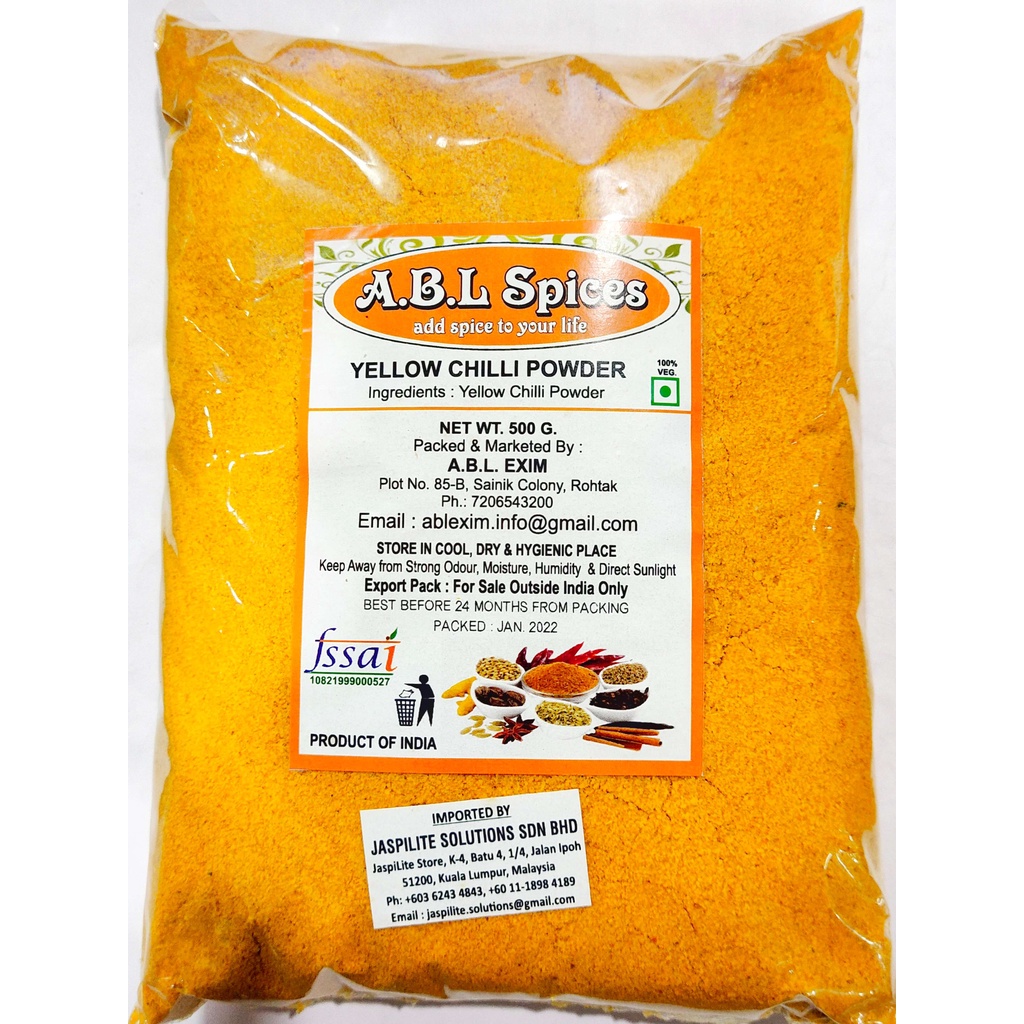 ABL Spices Yellow Chilli Powder (Imported from India) Shopee Malaysia