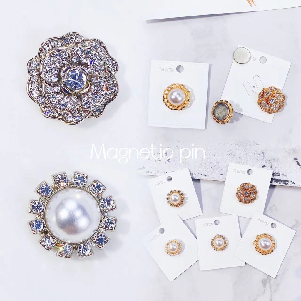 Fashion pin tudung Kerongsang Brooch Pearl