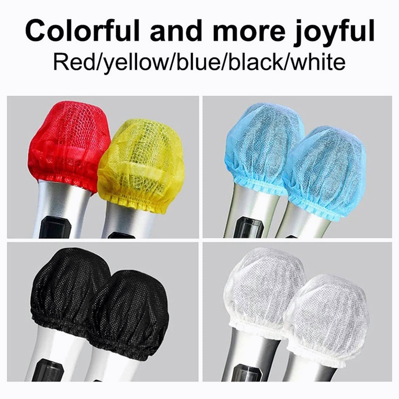 200Pcs Disposable Microphone Cover,Handheld Microphone Windscreen for