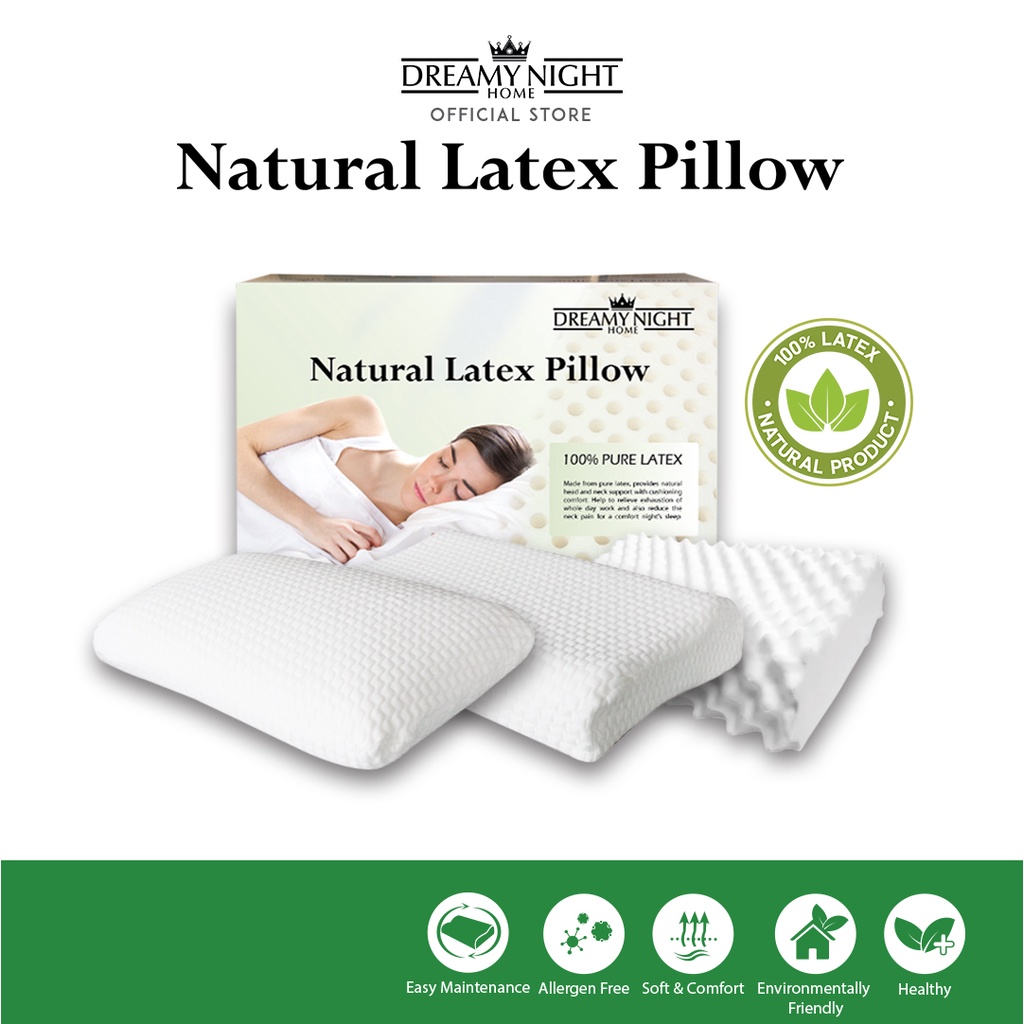 Dreamynight Home Natural Latex Pillow Standard/Contour/Massage (60cm x