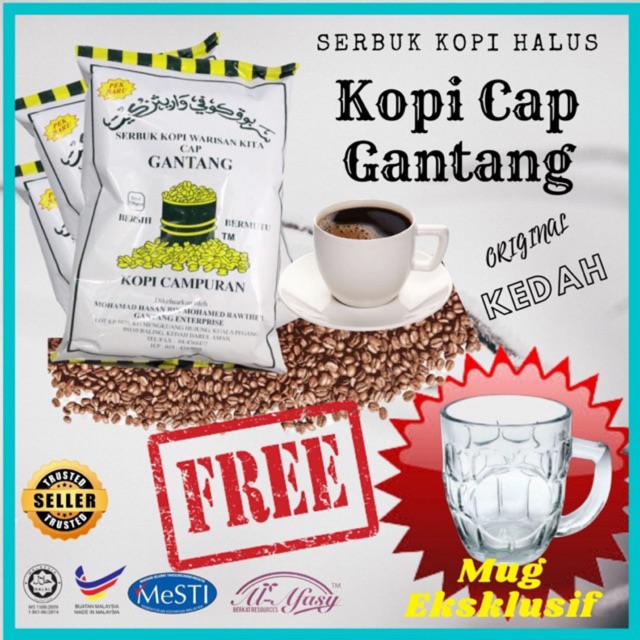 Ready Stok Kopi Cap Gantang kopi original kedah kopi