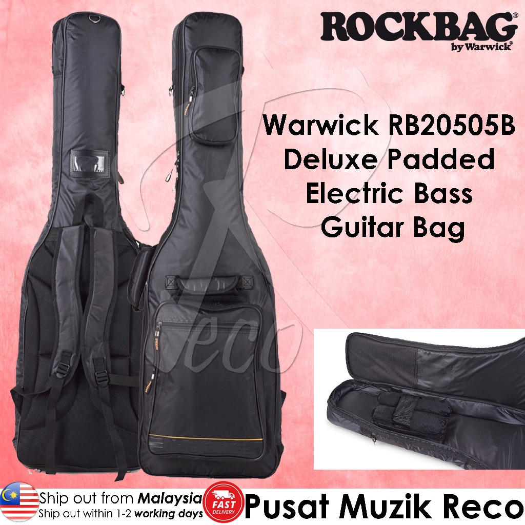 Warwick RB20505B Deluxe Padded Electric BASS Guitar Bag Beg Gitar Bass