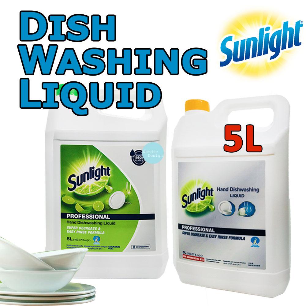 Sunlight 5L Sabun Pinggan Professional Hand Dishwashing Liquid [Gentle on Hand] Non Toxic Easy