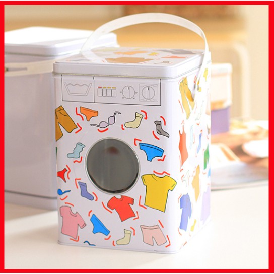 {New] 3KG Decorative Laundry Detergent Storage Canister Container Bekas