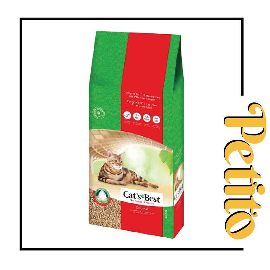 Cat's Best Oko Plus Cat Litter Organic Pine Wood Cat Litter 40L (17