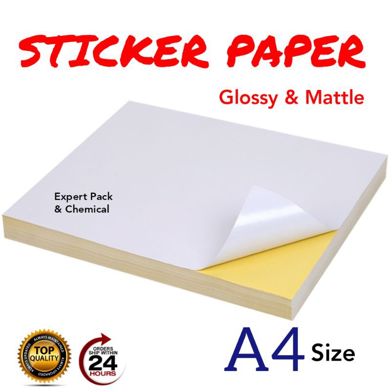 Avery Printable Sticker Paper, X 11, Inkjet Printer, White, 15