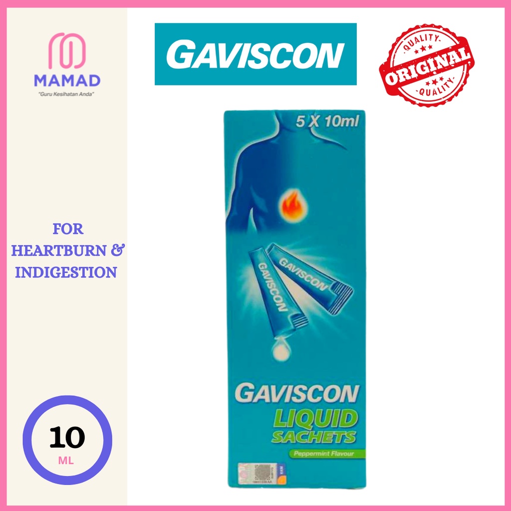 Gaviscon Liquid Sachet 5x10ml (Normal) Shopee Malaysia