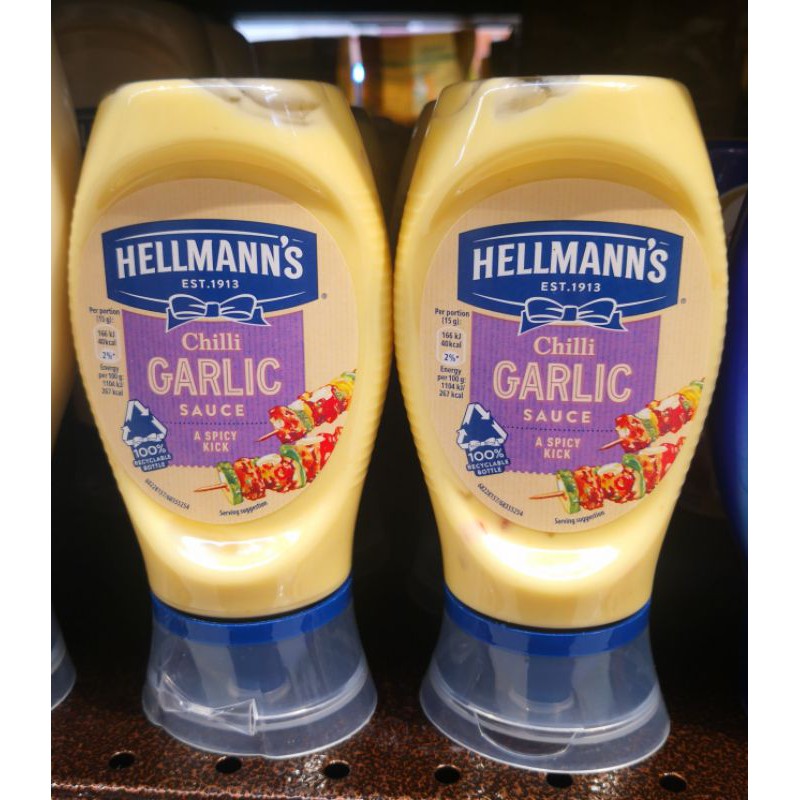 Hellmann's Chilli Garlic Sauce Squeeze Bottle 250ml Shopee Malaysia
