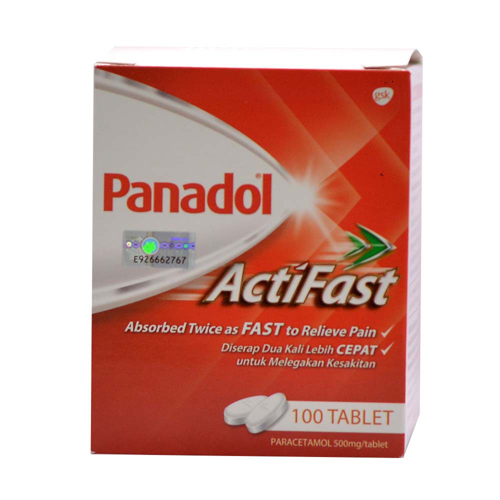 Panadol Actifast 500mg (100's) Shopee Malaysia