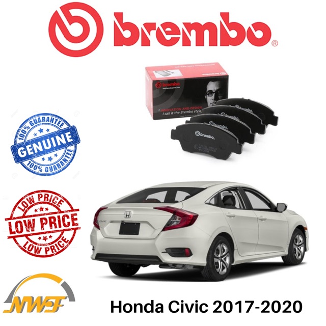 BREMBO Brake Pad REAR Honda Civic FC Shopee Malaysia