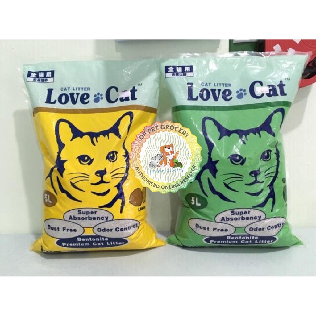 LOVE CAT Premium Cat Litter 5L Lemon / Apple Shopee Malaysia