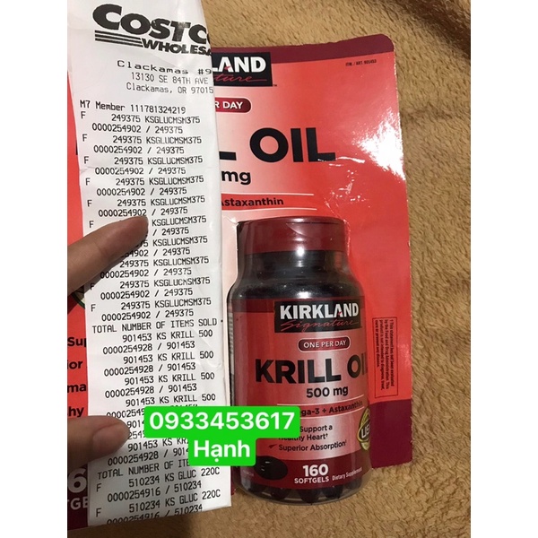 Customers Book Krill oil 160 Tablets (Genuine Commitment coa bill