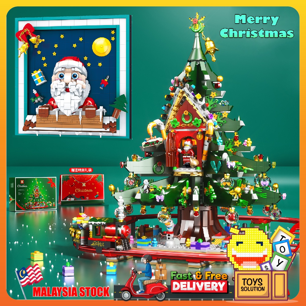 SX 88013 & 88014 Merry Christmas Tree House & Photo Frame Building