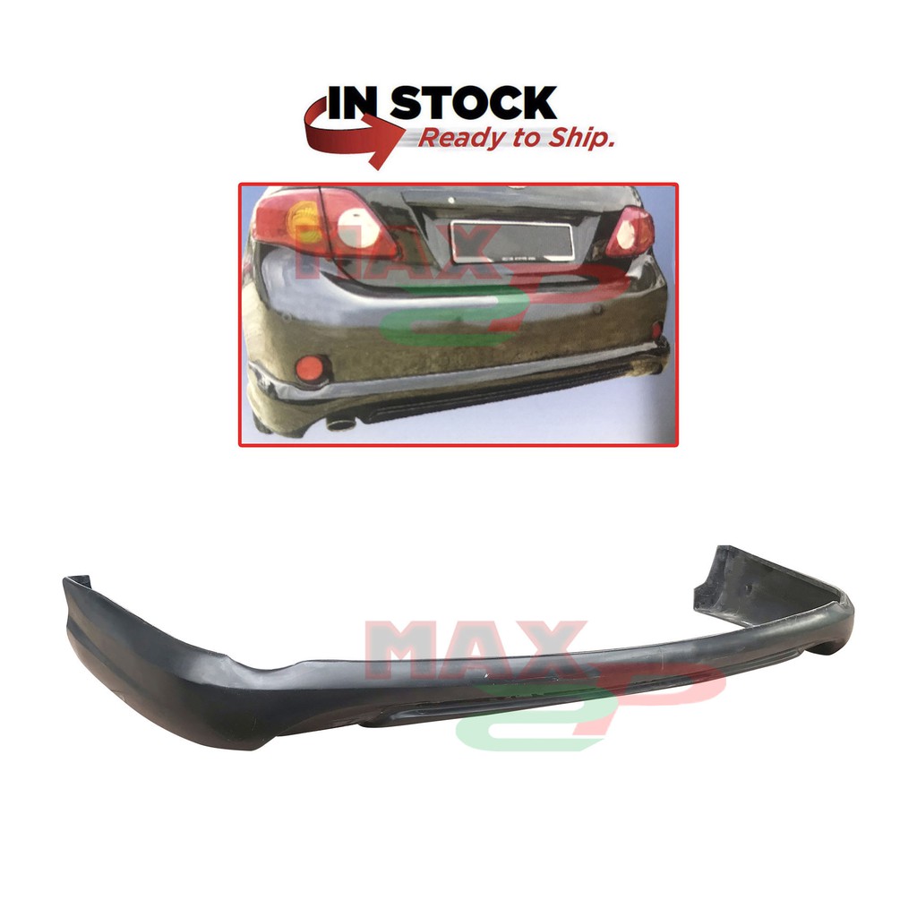 Toyota Corolla Altis 10th Gen (20082012) SPORT Rear Back Bumper Skirt