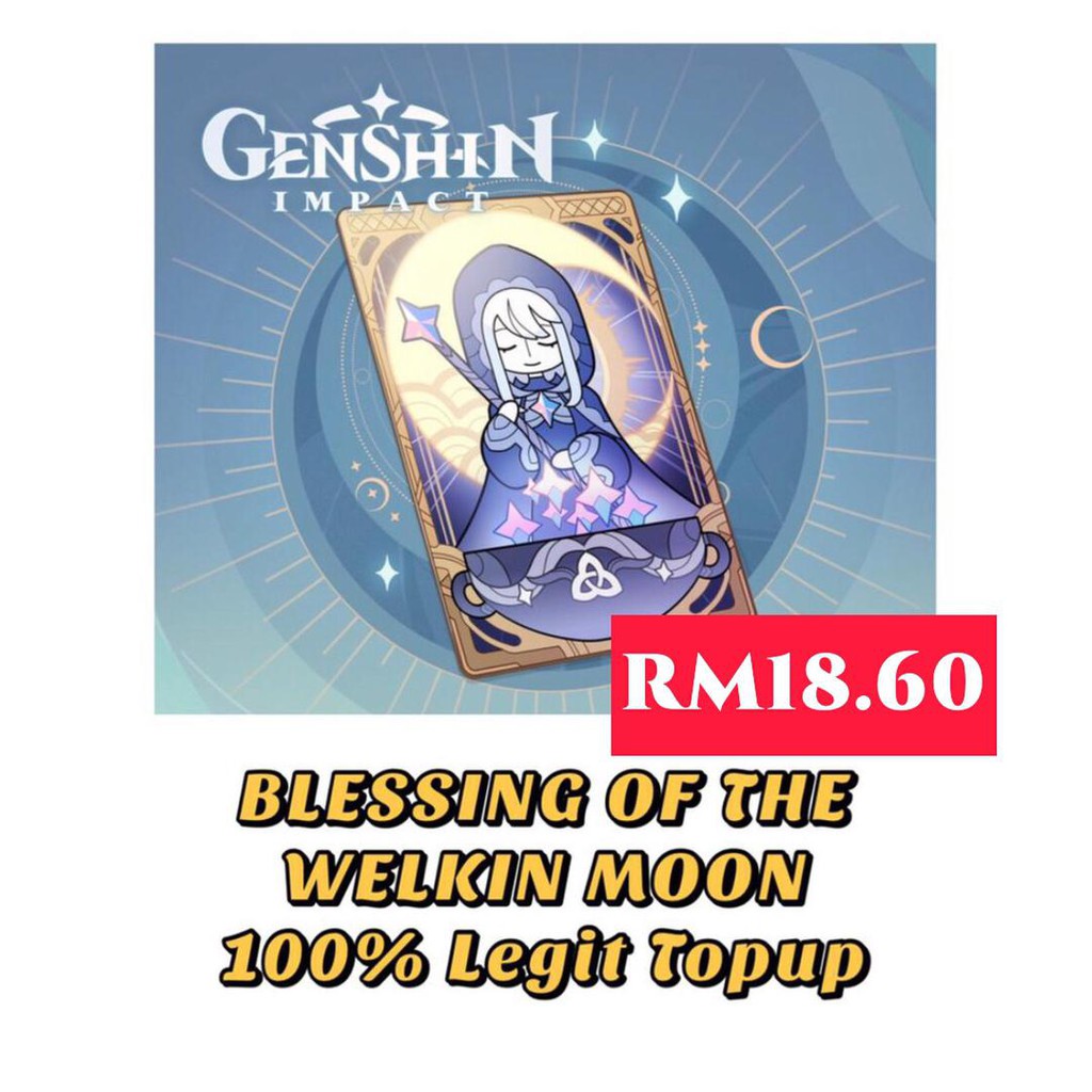 [CHEAP & FAST] Genshin Impact åŽŸç¥ž Blessings of the Welkin Moon / Gnostic