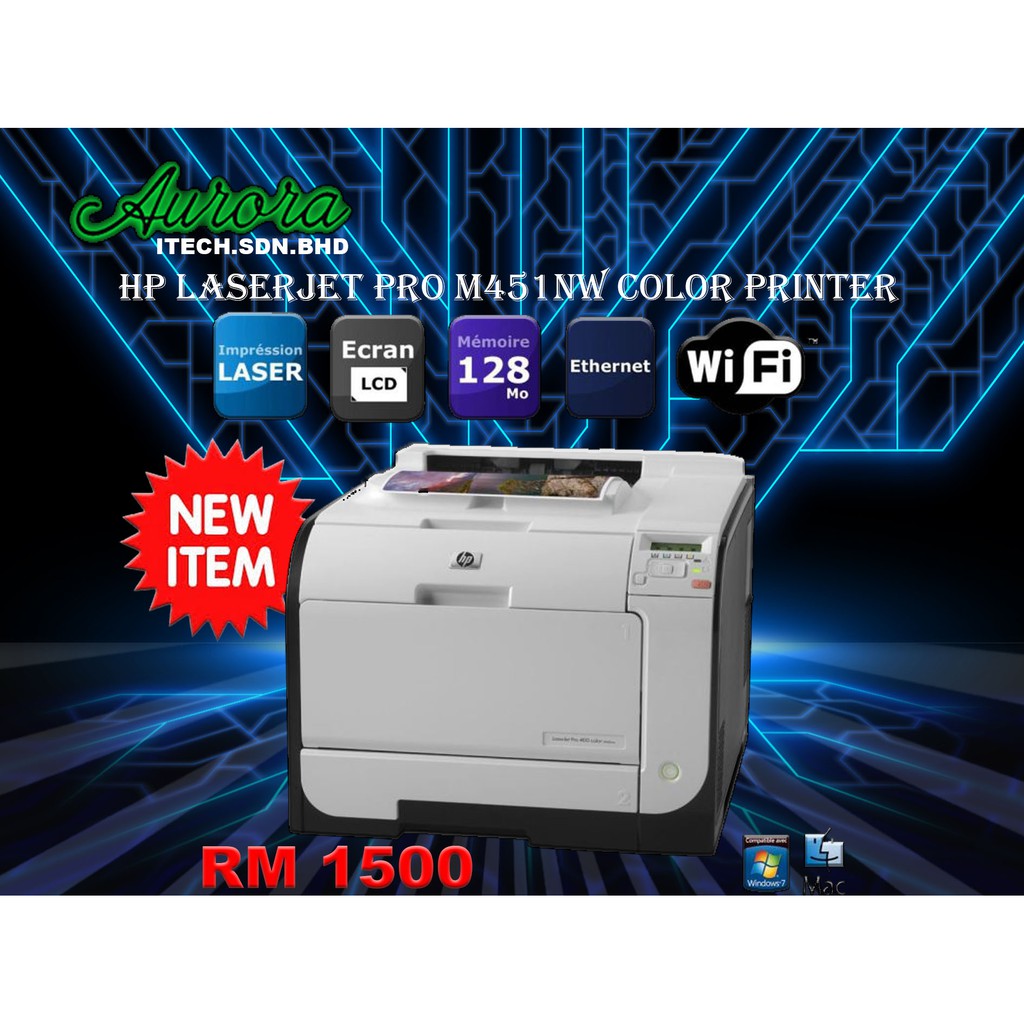 HP Laserjet Pro 400 M451nw Printer Shopee Malaysia
