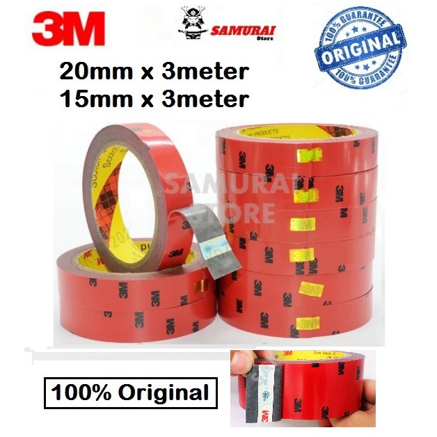 (100 Original) 3M Double Side Tape Exterior Waterproof Heavy Duty