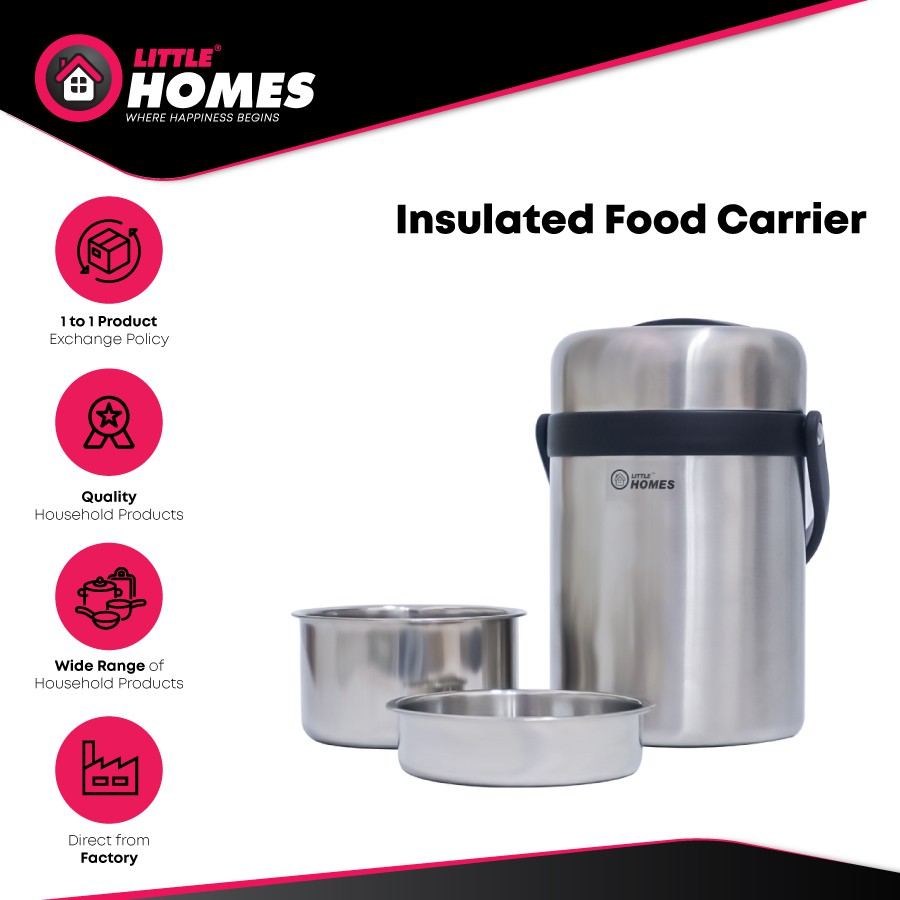Little Homes Insulated Food Carrier Thermal Container Shopee Malaysia