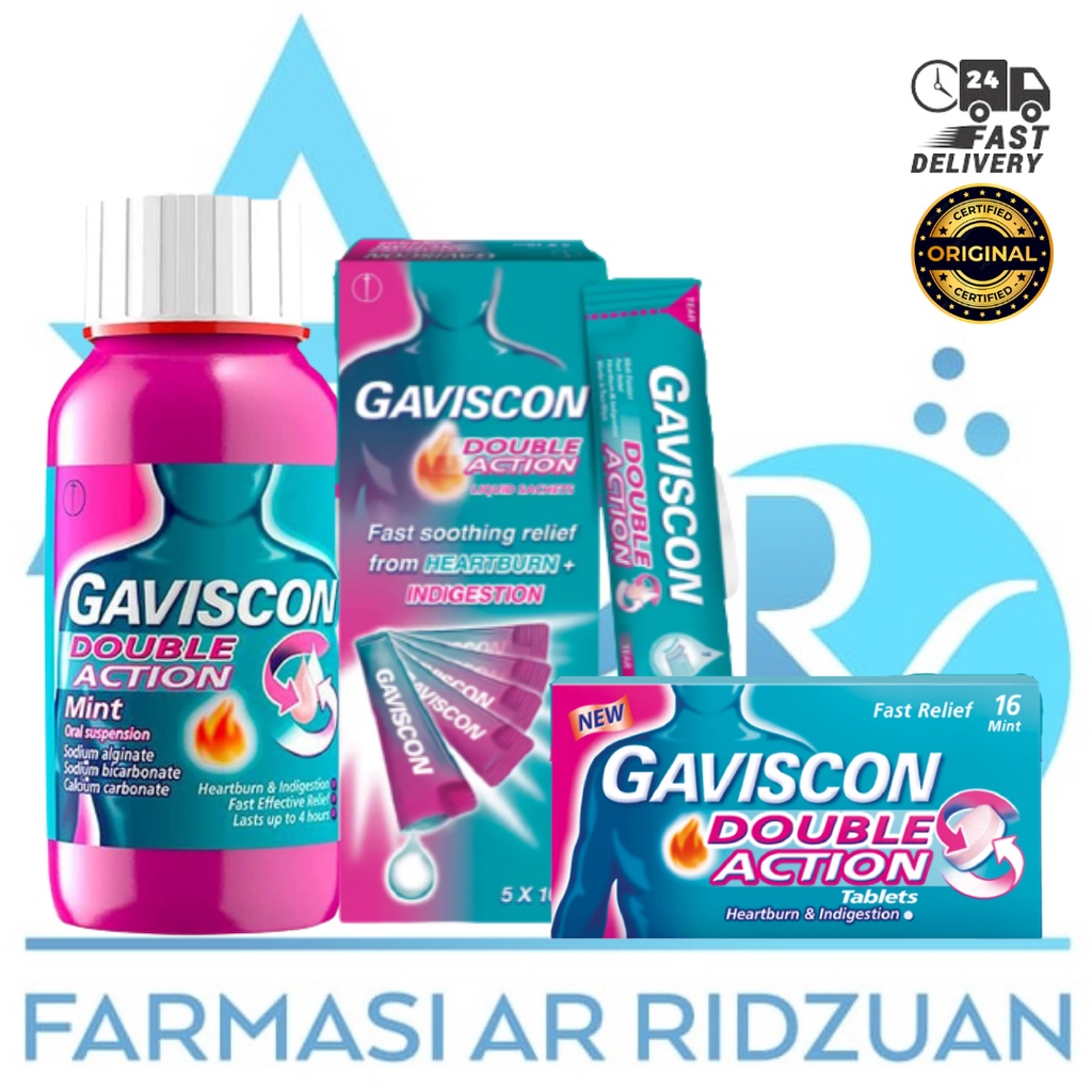 Gaviscon Double Action (Liquid/Tablet/Sachet) Shopee Malaysia