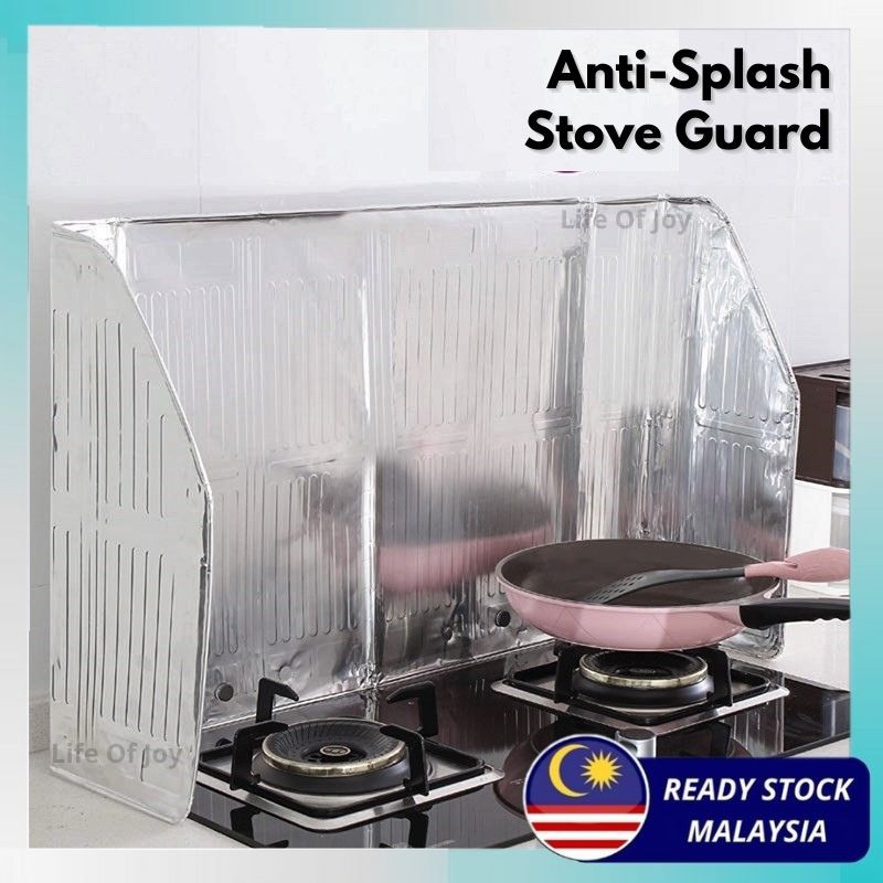 120cm Foldable Oil Splash Guard Aluminum Foil Heat Resistance