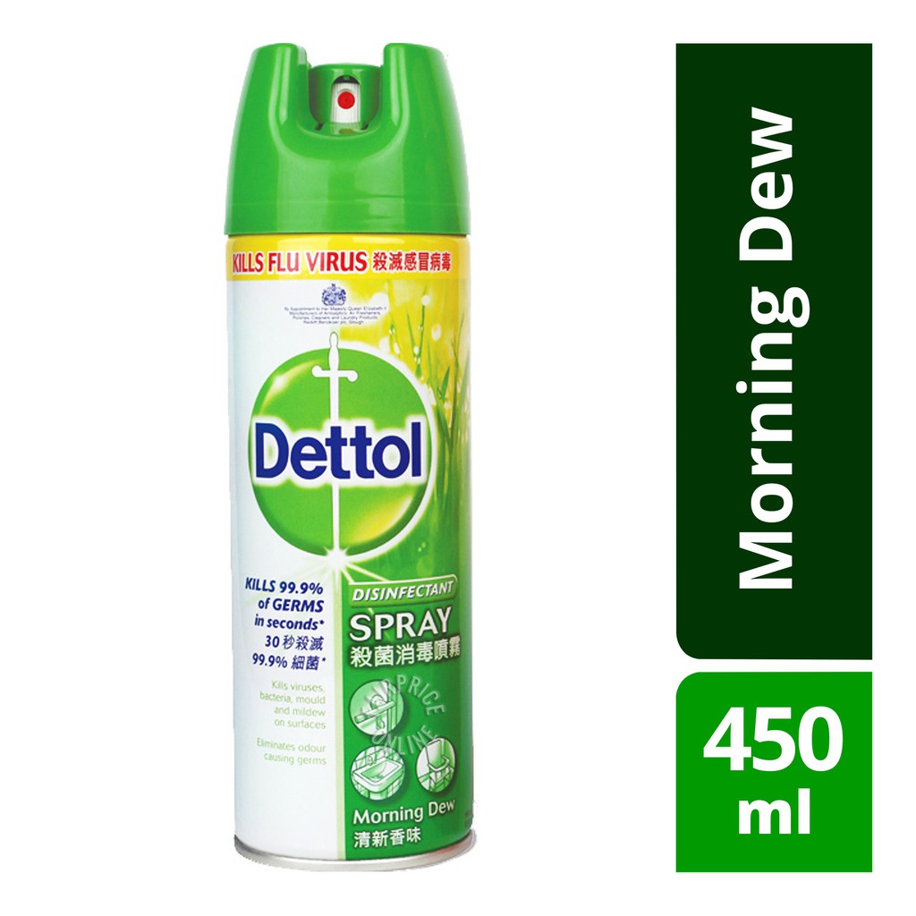 DETTOL DISINFECTANT SPRAY MORNING DEW 450ML Shopee Malaysia