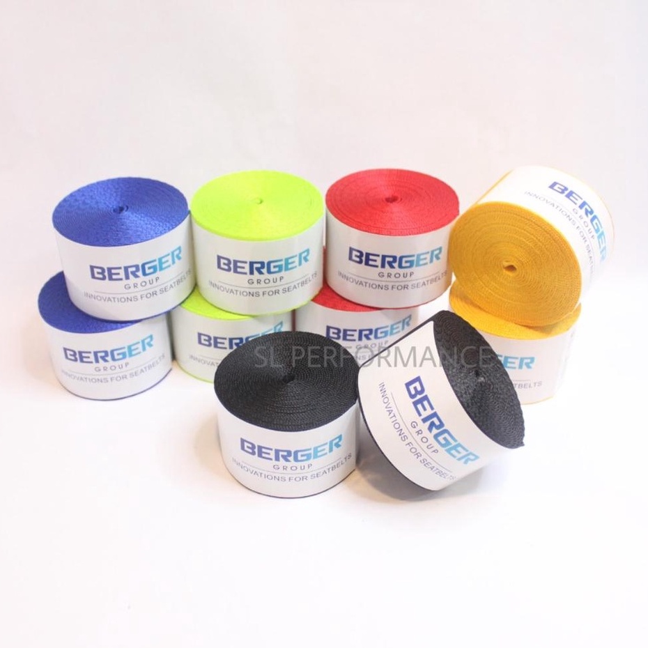 HIGH QUALITY BERGER Universal Colour Car Seat Belt Smooth Material