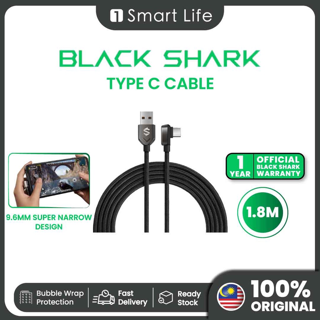 Black Shark Type C Cable 1 year warranty Shopee Malaysia