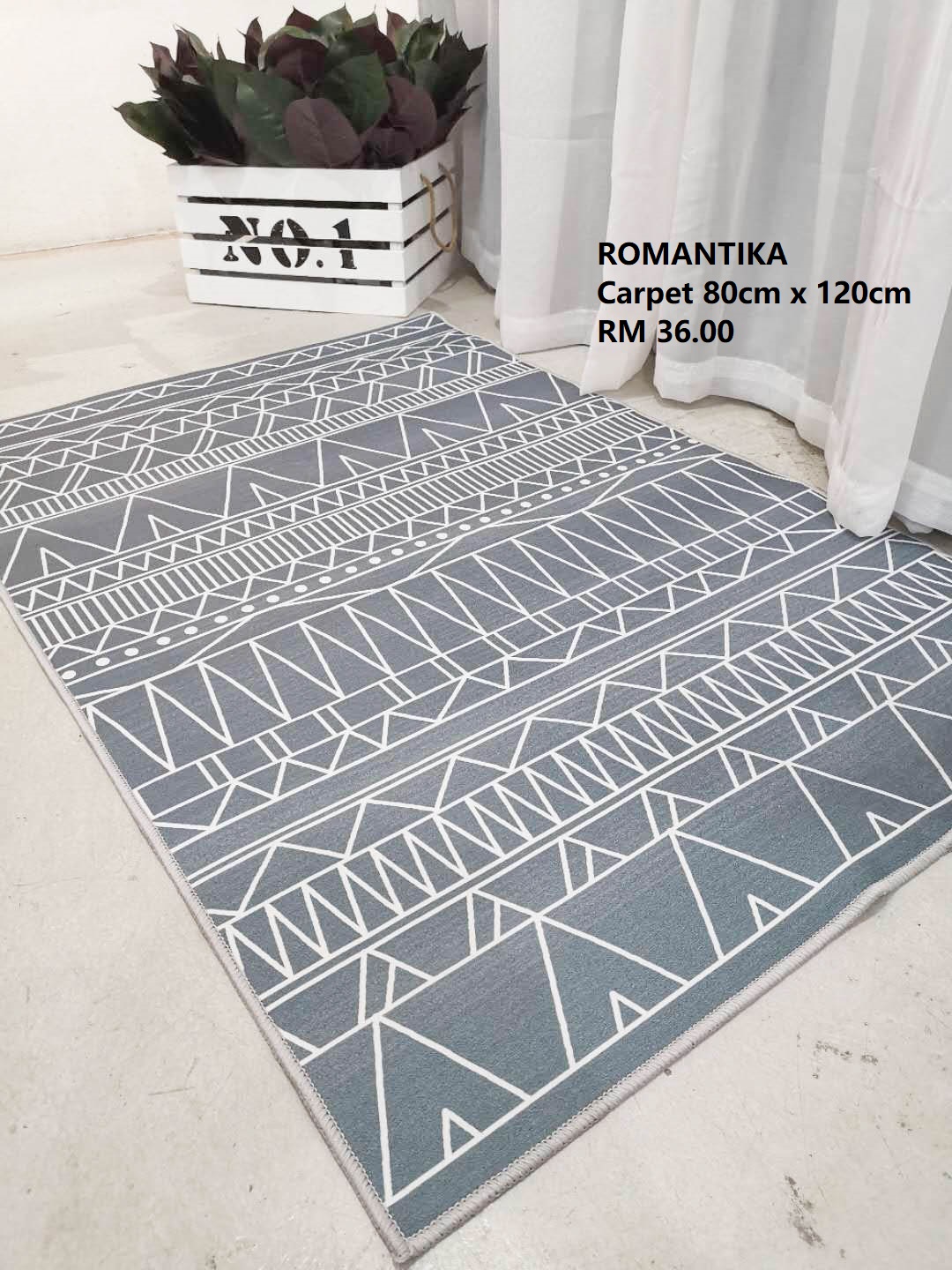 ROMANTIKA MODERN CARPET 80CM x 120CM Shopee Malaysia
