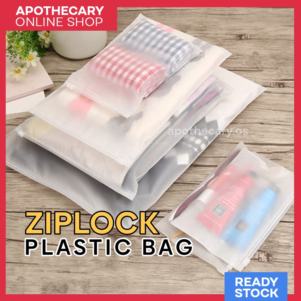 Zip Lock Plastic Bag Beg Plastik Transparent Ziplock Baju Clothes Baby Zipper Storage Besar