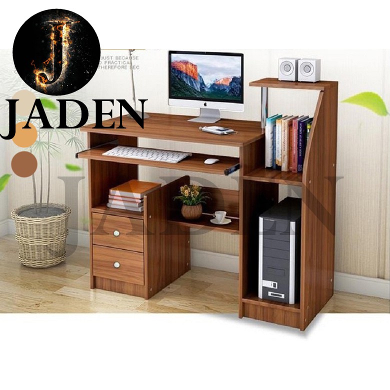 JADEN WOODEN COMPUTER DESKTOP TABLE 1617 Shopee Malaysia