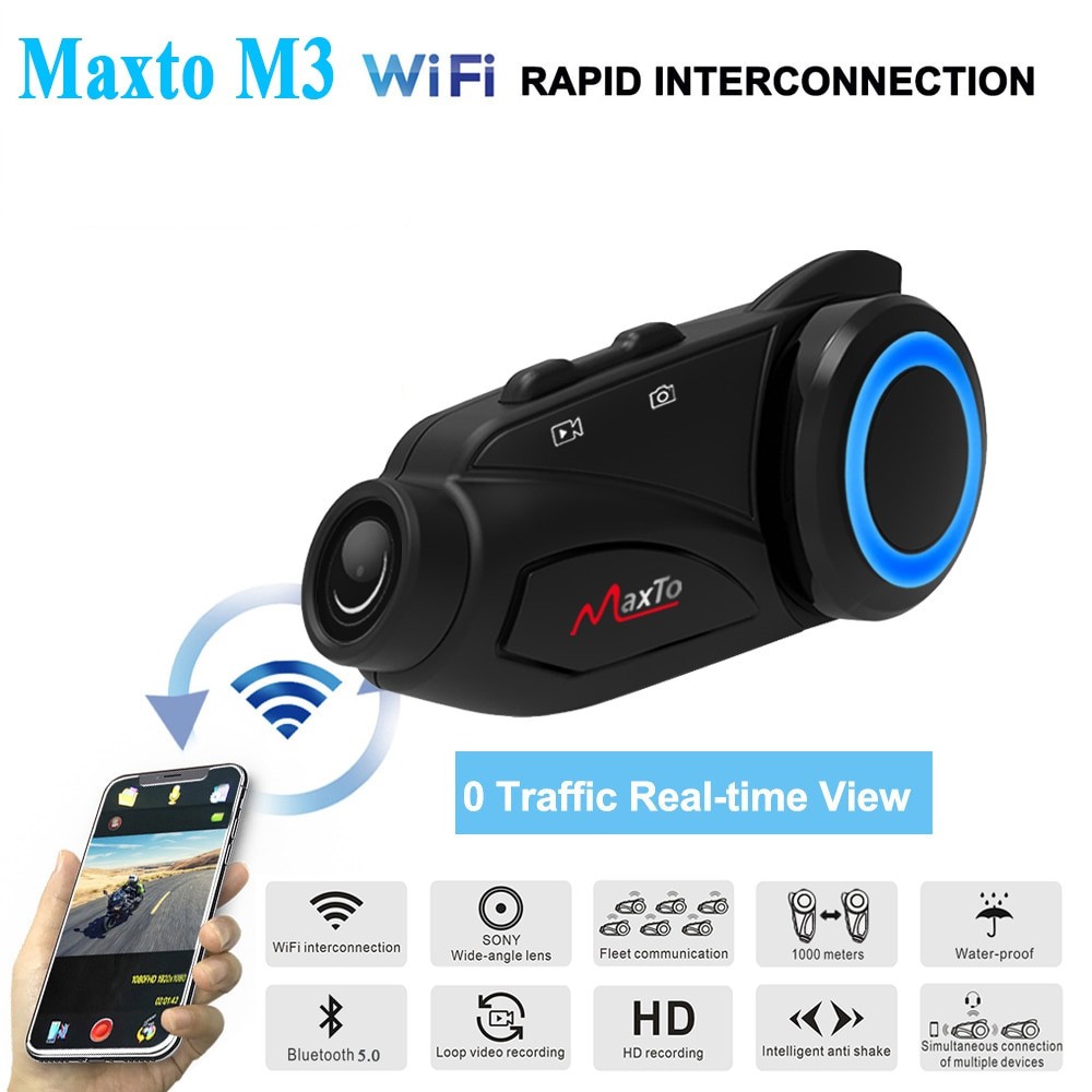 {READY STOCK} Maxto M3 Motorcycle Helmet Bluetooth & WIFI
