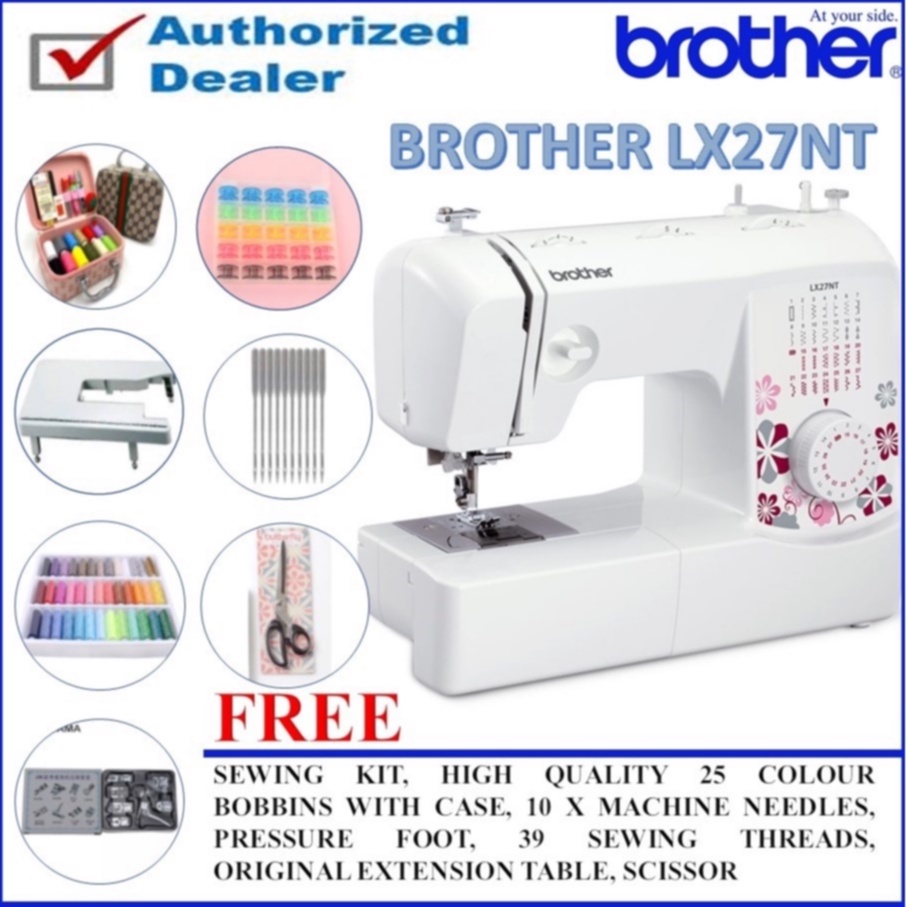 BROTHER LX27NT SEWING MACHINE with free gift Shopee Malaysia
