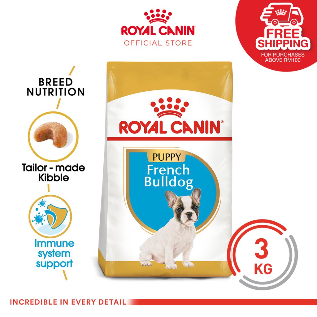 Royal Canin Breed Health Nutrition French Bulldog Puppy (3kg) Shopee Malaysia