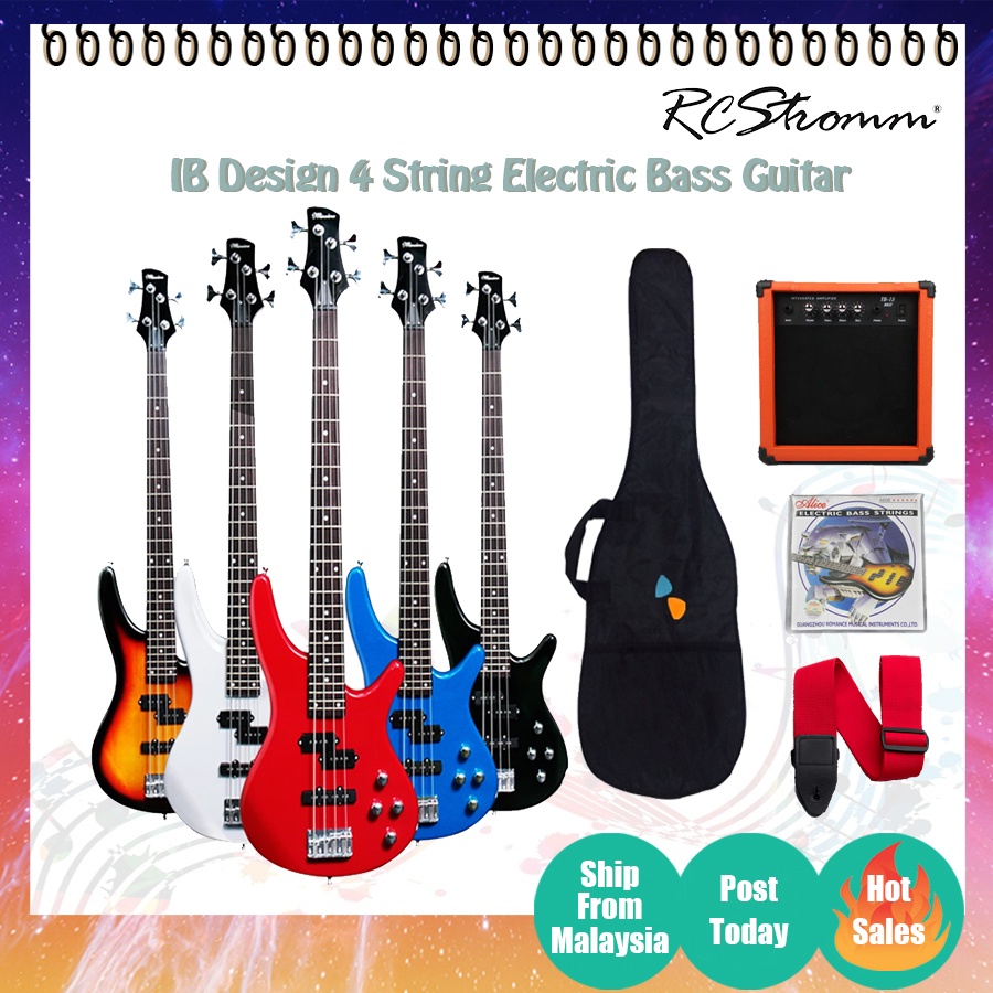 4 String Bass Ibanez Shape Design Bass Guitar Package/ Bass Guitar