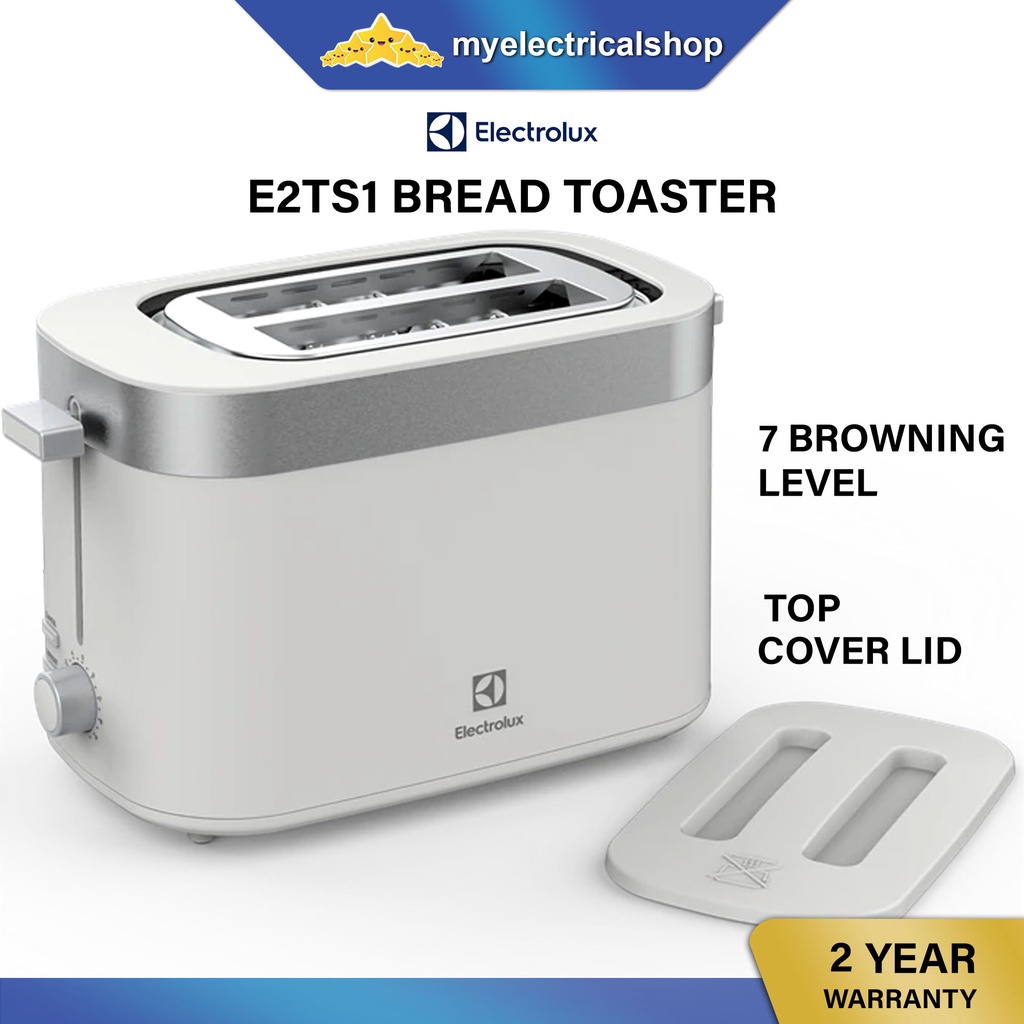 Electrolux E2TS1 Bread Toaster ( 2 Slots ) Bun Warmer ( Comes With Top