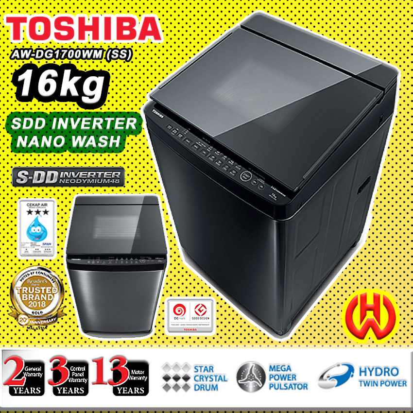 [Own Delivery Klang valley only] Toshiba 16kg Inverter WASHING MACHINE