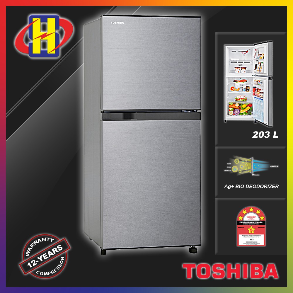 [Delivery By Seller Only Klang Valley]TOSHIBA REFRIGERATOR FRIDGE 203L