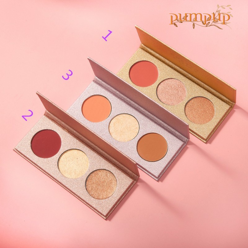[Ready Stock] Pretty Comy Eyeshadow Blush Contour Palette Matte Nude
