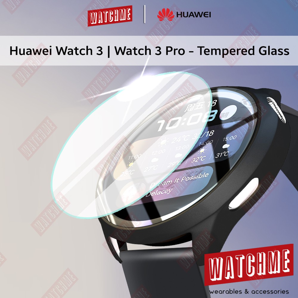 Huawei Watch 3, Watch 3 Pro Tempered Glass, Smartwatch Screen Protector