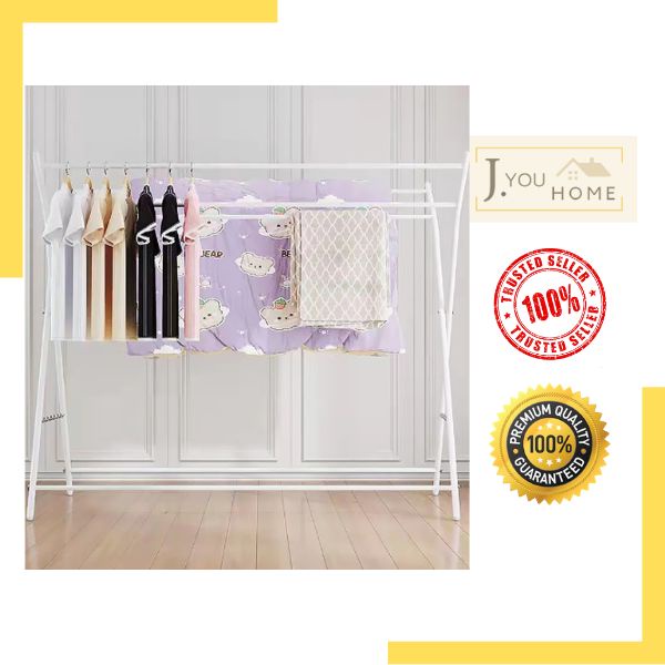 JYOUHOME Foldable X Clothes Drying Rack Outdoor Indoor Clothes Rack