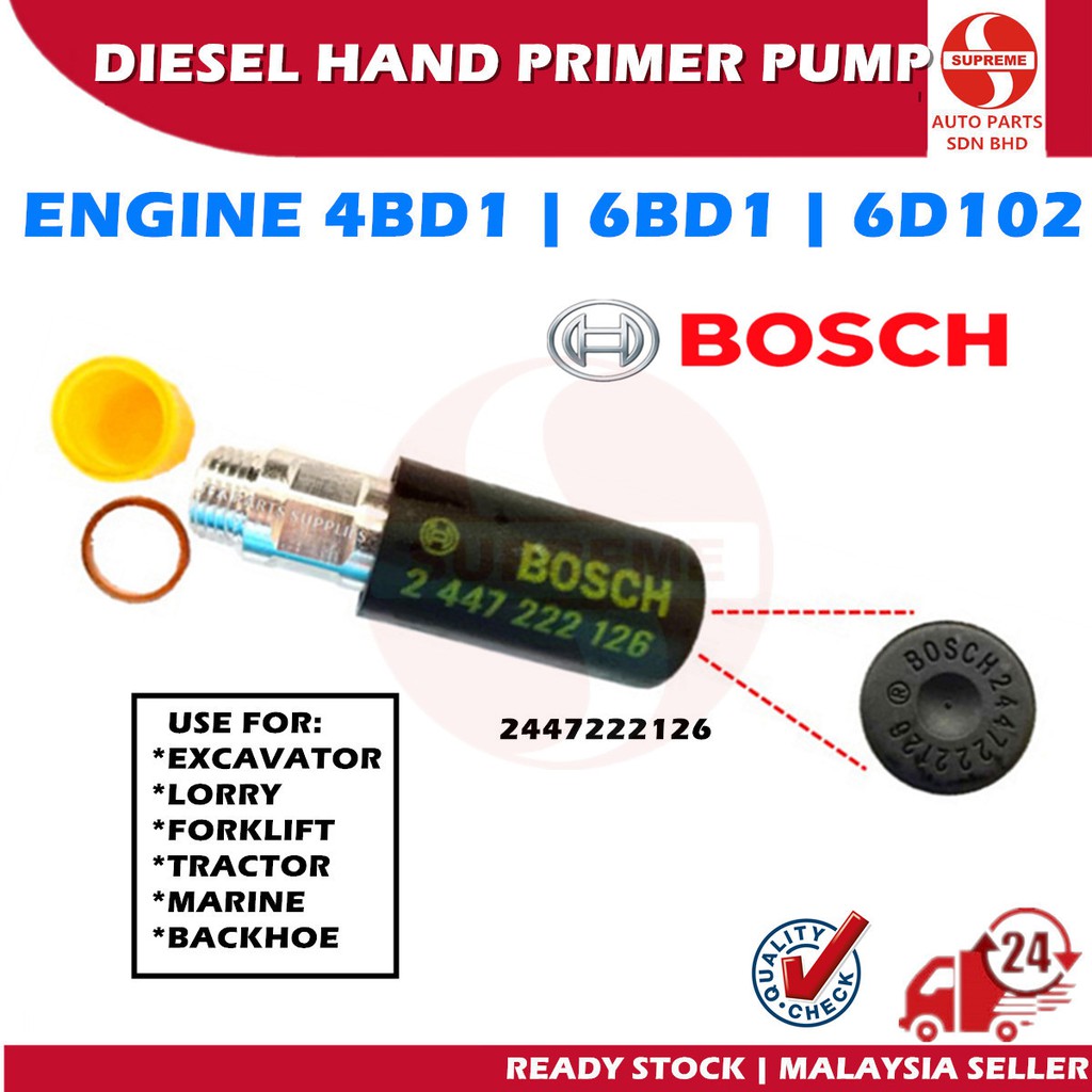 Bosch Diesel Hand Primer Pump (AC Hand Pump) 2447222126 For Excavator