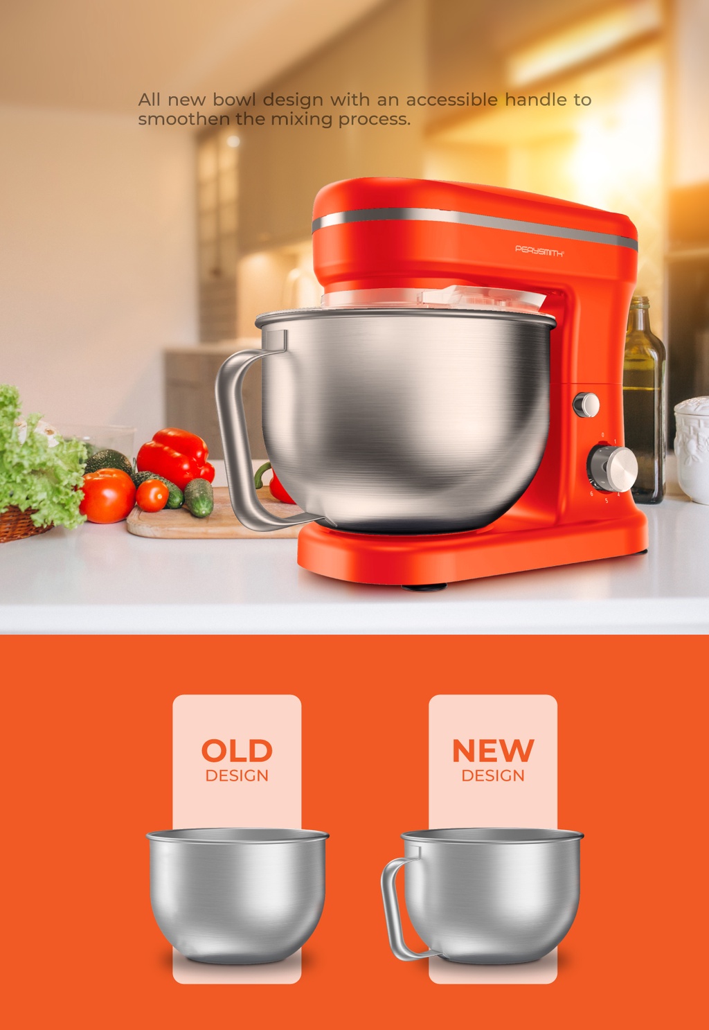 PERYSMITH PS5510 STAND MIXER (MULTICOLOUR) PerySmith Malaysia